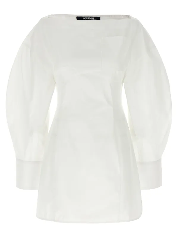 La Robe Chemise Casaco Dresses White - Jacquemus