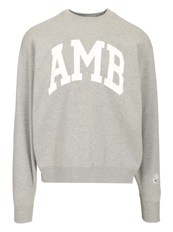 Crewneck Cotton Sweatshirt Sweatshirts Grey - Ambush