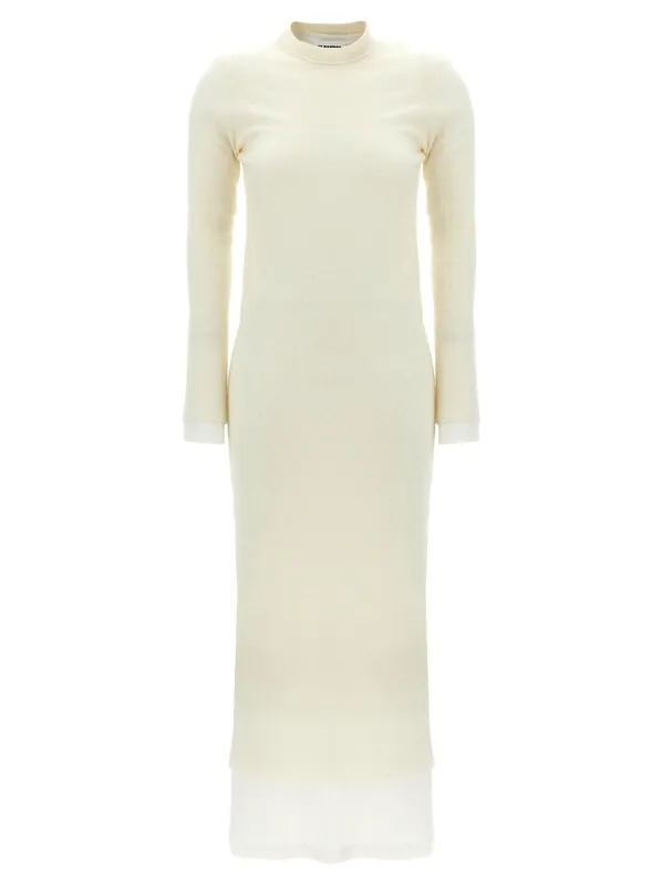 Dress With Petticoat Dresses White - Jil Sander