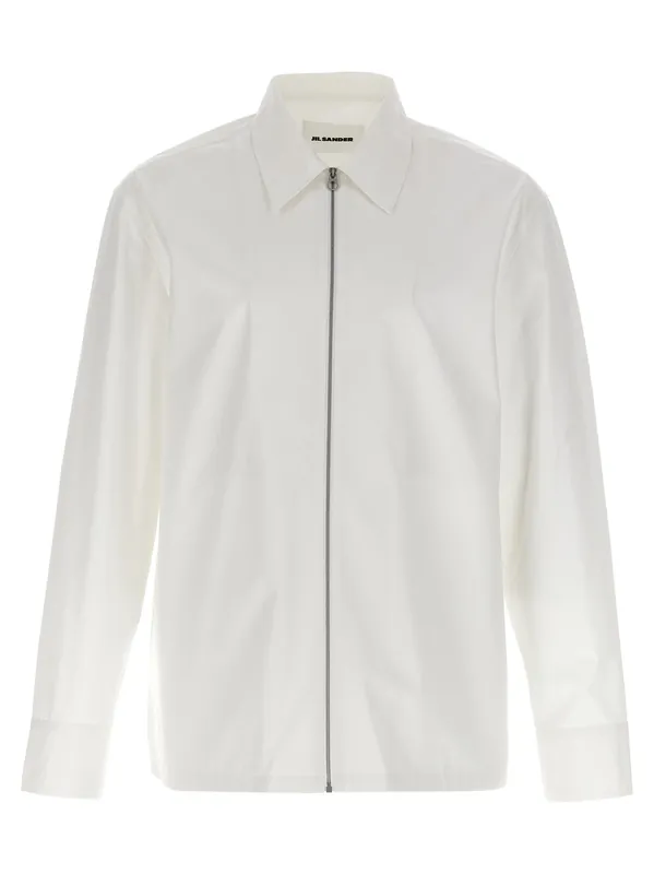 Zip Shirt Shirt And Blouse White - Jil Sander