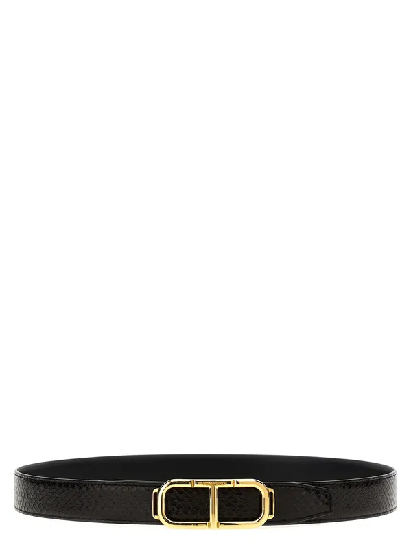 Logo Reversible Belt Belts Multicolor - Tom Ford