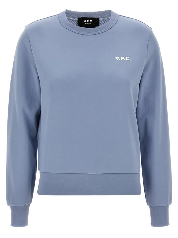 Boxy Petit Vpc Sweatshirt Light Blue - A.P.C.