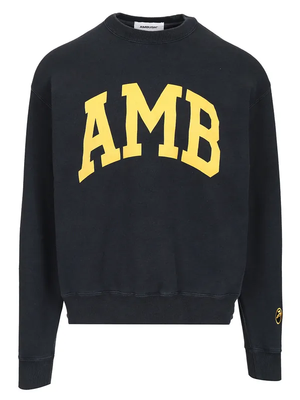 Crewneck Cotton Sweatshirt Sweatshirts Blue - Ambush