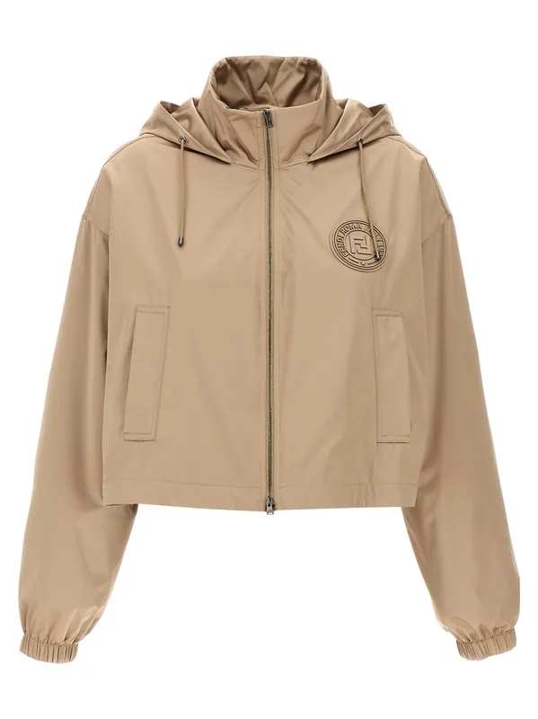 Fendi Stamp 1925 Puffer Jackets Brown