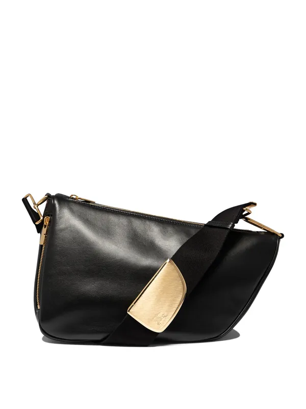 Shield Messanger Shoulder Bags Black - Burberry