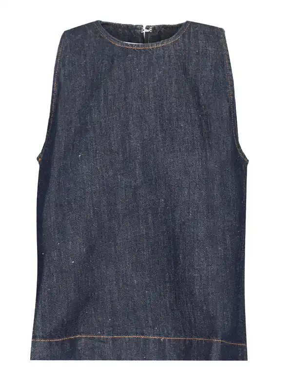 Sleeveless Top Tops Blue - 7 For all Mankind