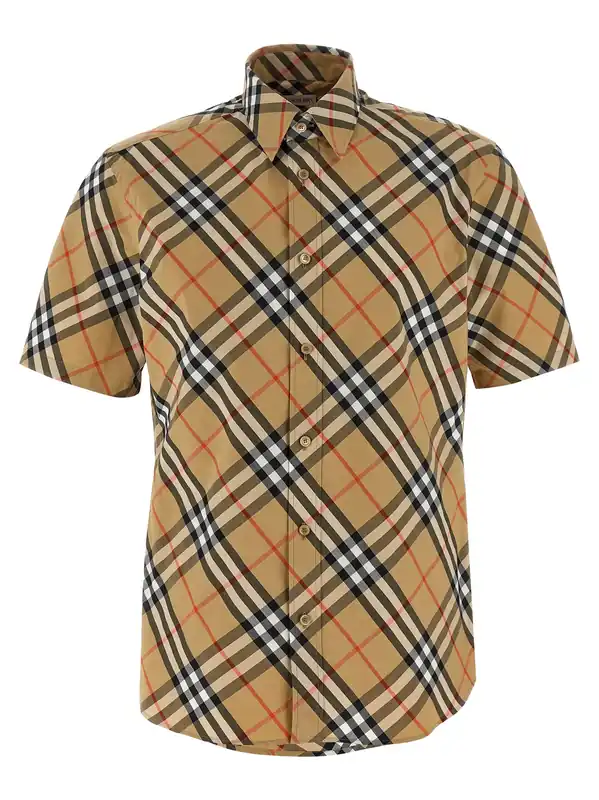 Burberry Check Shirt And Blouse Beige