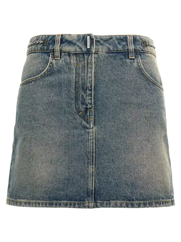 Denim Mini Skirt Skirts Blue - Givenchy