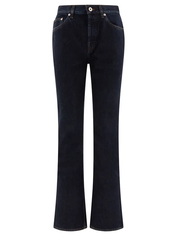 High Rise Bootcut Jeans Blue - Burberry