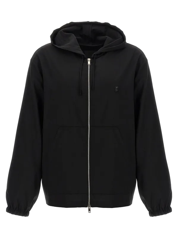 Wool Hoodie Sweatshirt Black - Givenchy