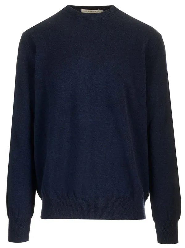 Wool Sweater Knitwear Blue - Comme Des Garçon