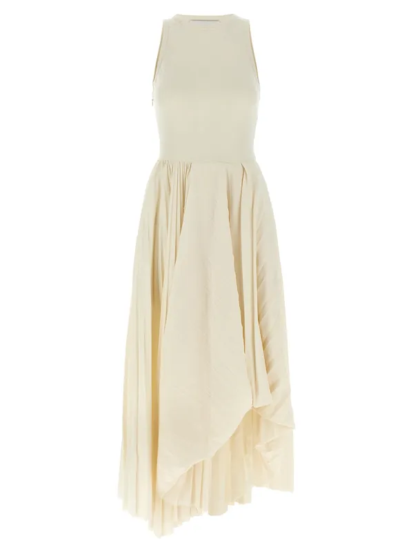 Asymmetrical Dress Dresses White - Alexander McQueen