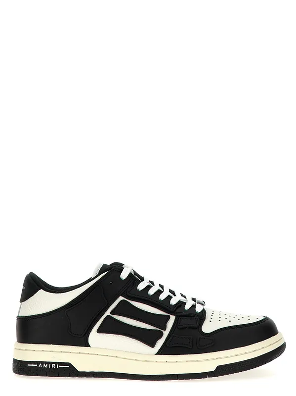Skel Top Low Sneakers White/Black - Amiri