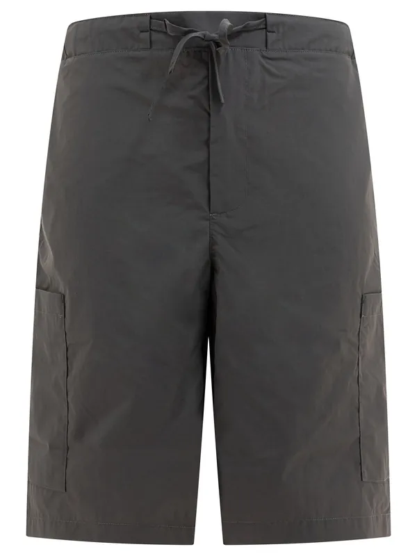 Short With Drawstring Waist Shorts Grey - Gr10k