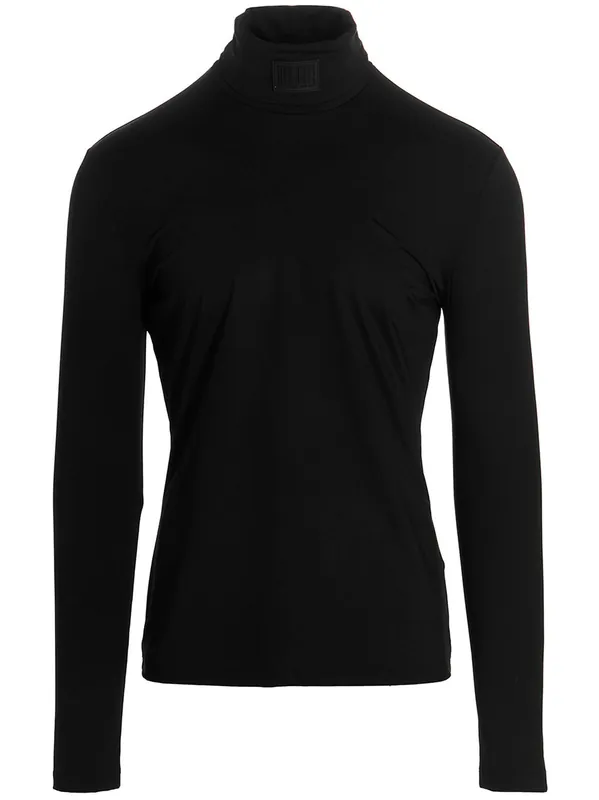 Logo Lycra Sweater Sweaters And Cardigans Black - VTMNTS