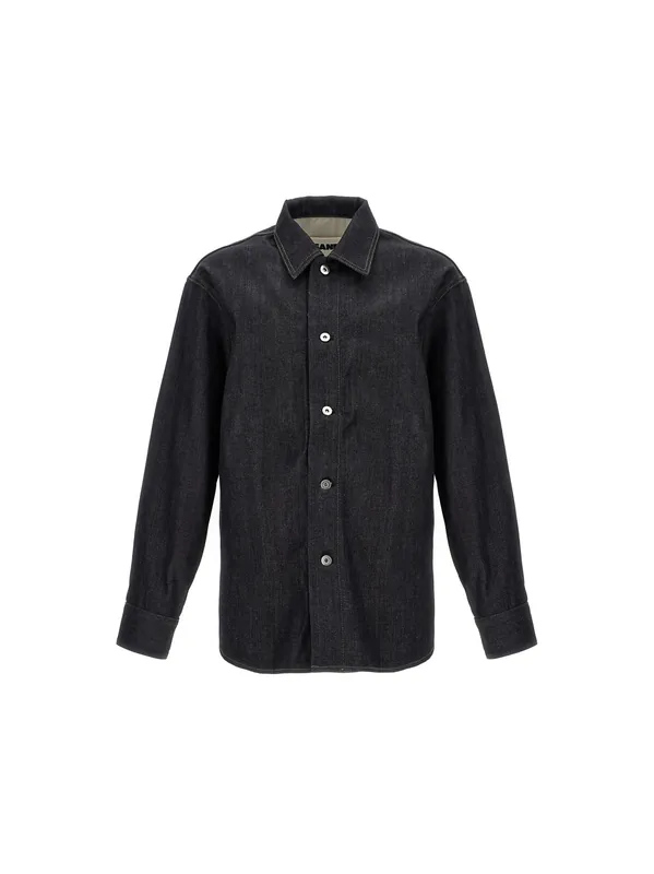 Denim Overshirt Shirt And Blouse Blue - Jil Sander