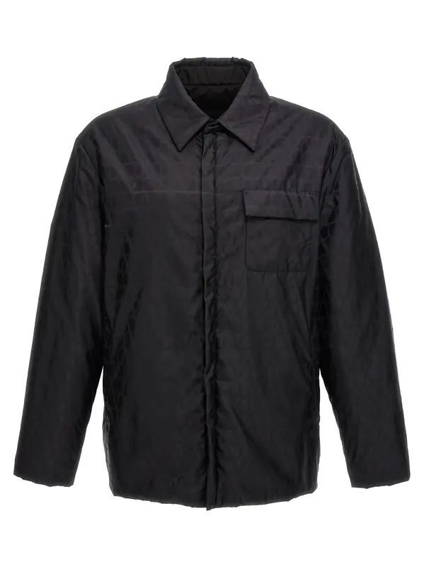 Toile Iconographe Puffer Jackets Black - Valentino Garavani