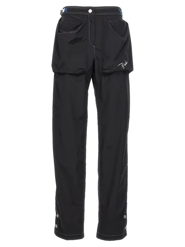 Logo Nylon Pants Black - Emilio Pucci