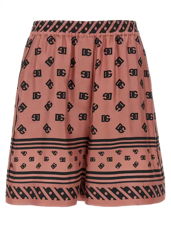 Silk Bermuda Shorts Bermuda And Short Pink - Dolce & Gabbana