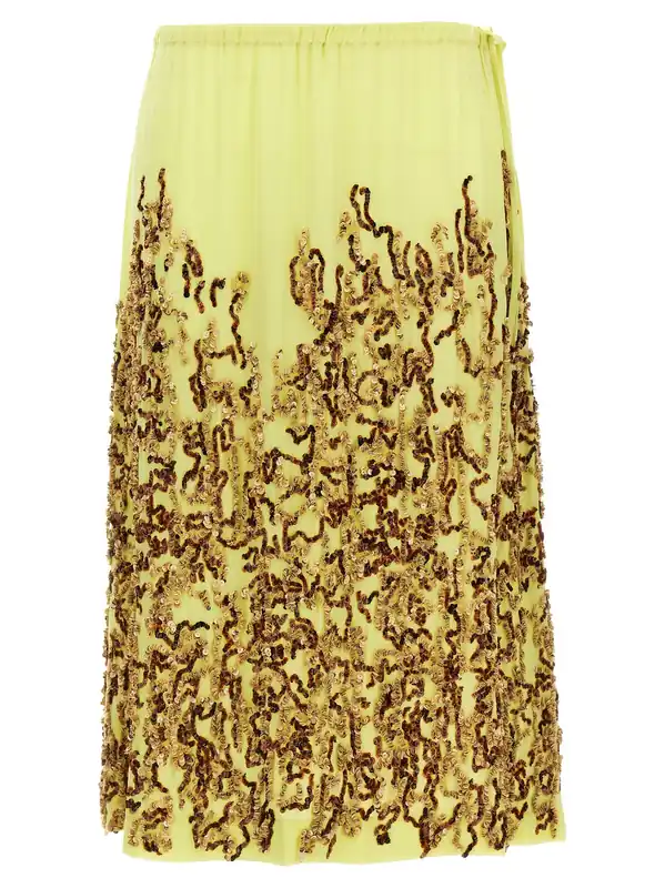 Salga Skirts Yellow - Dries Van Noten
