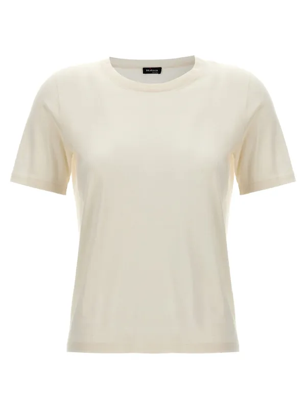 Silk Cashmere T-Shirt White