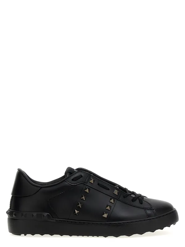 Rockstud Untitled Sneakers Black - Valentino Garavani