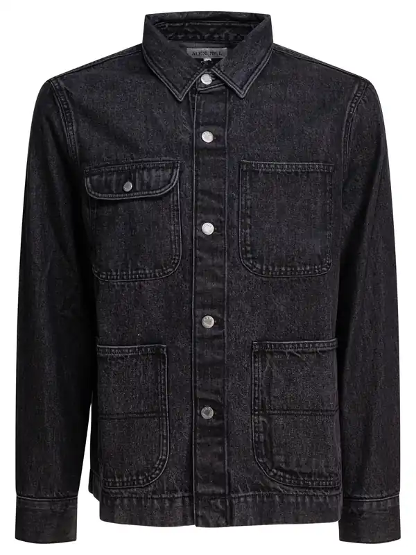 Work Overshirt Jacket Jackets And Coats Black - Alex Mill