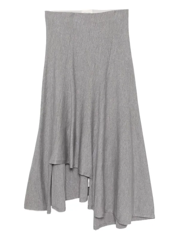 Miranda Wool Midi Skirt - Khaite