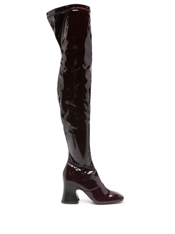 Janies Patent Leather Boots - Chloé