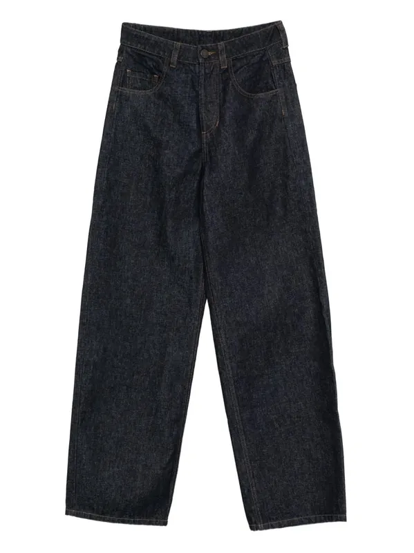 Cotton Wide-Leg Trousers