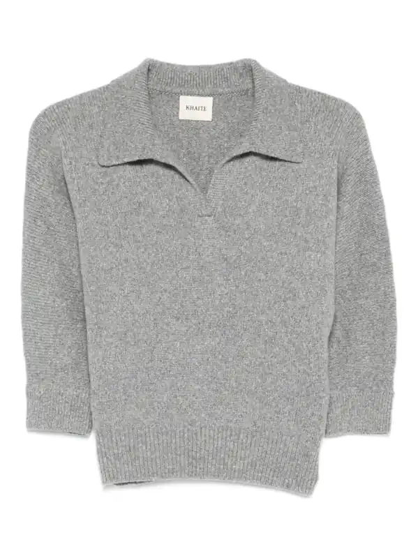 Herve Cashmere Polo Shirt - Khaite