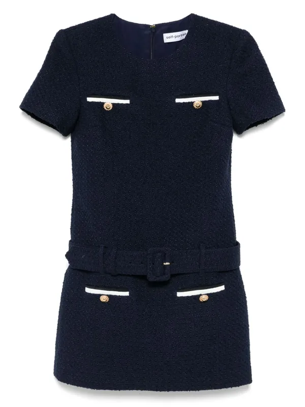 Boucle Mini Dress - Self-Portrait