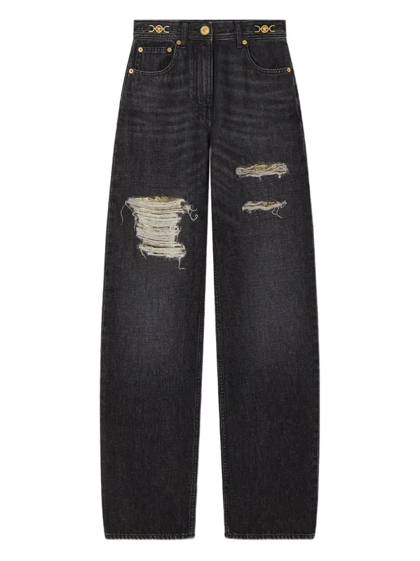 Denim Cotton Jeans - Versace