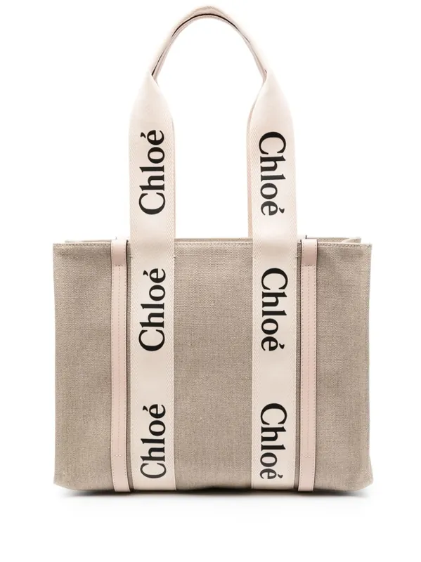 Woody Medium Canvas Tote - Chloé