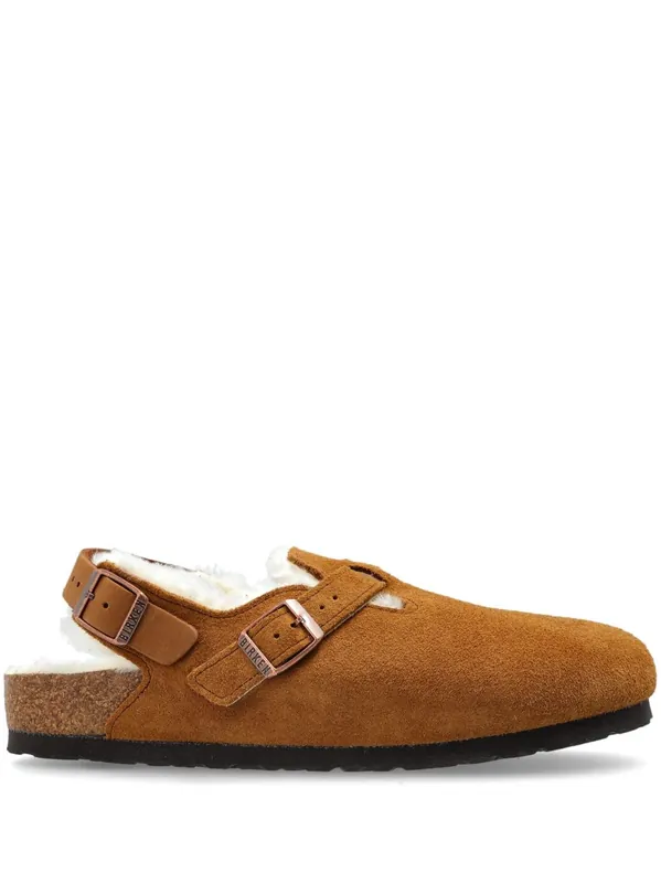 Tokio Shearling Suede Slippers - Birkenstock