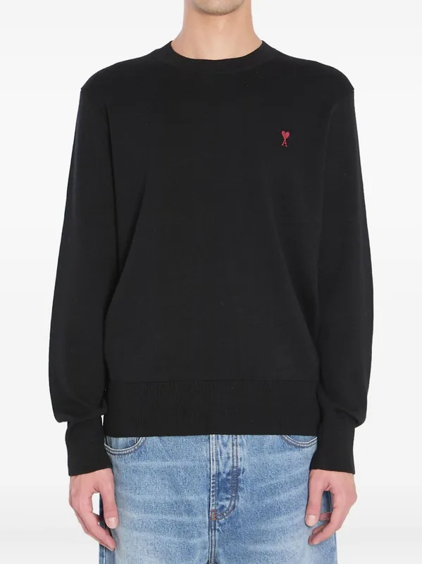 Ami De Coeur Wool Sweater - Ami Paris