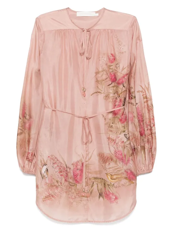 Cascadian Printed Silk Top - Zimmermann