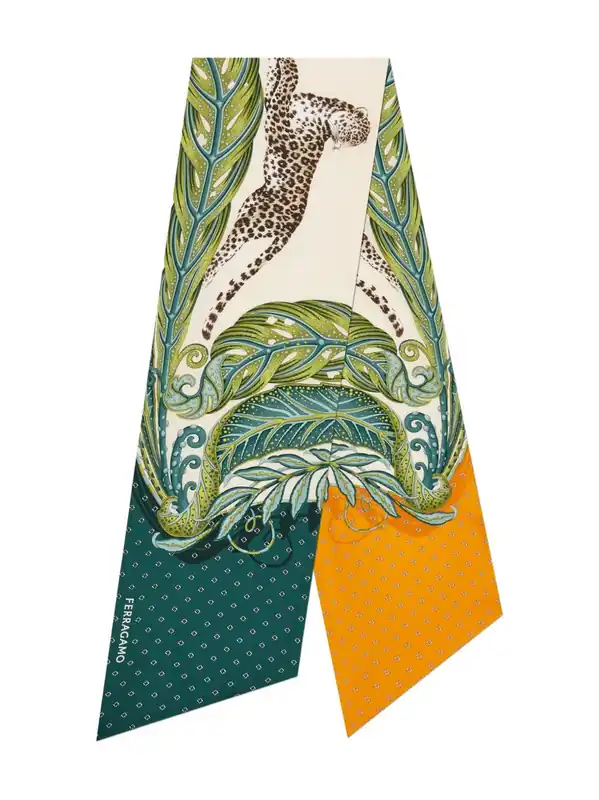 Printed Silk Foulard - Ferragamo