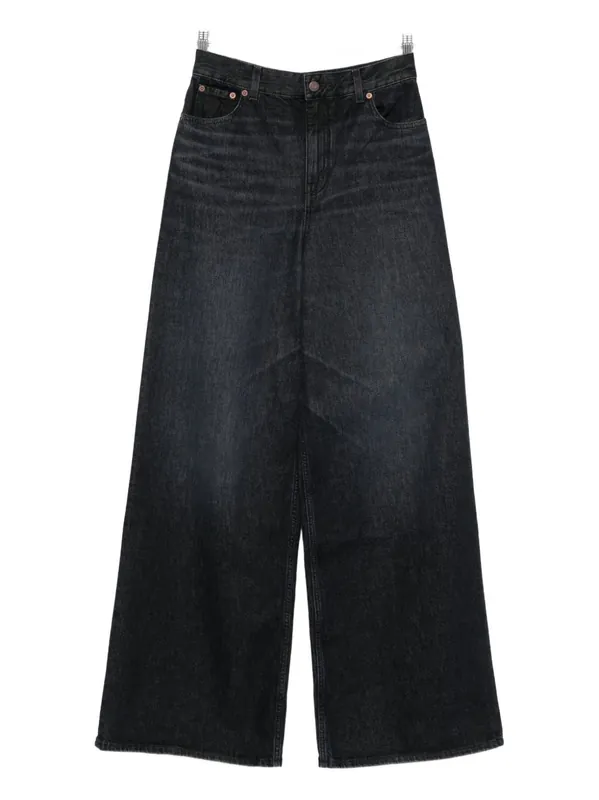 Wide-Leg Denim Jeans