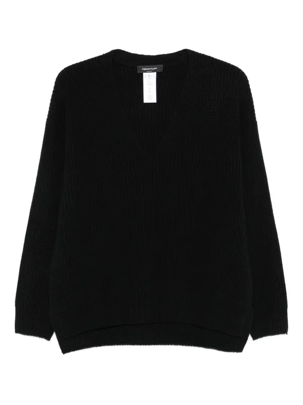 Wool V-Necked Jumper