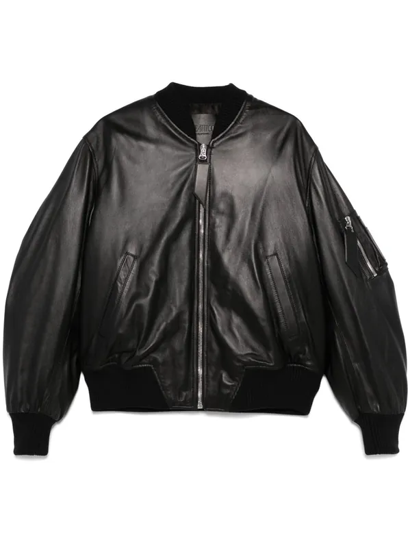 Leather Bomber Jacket - The Attico