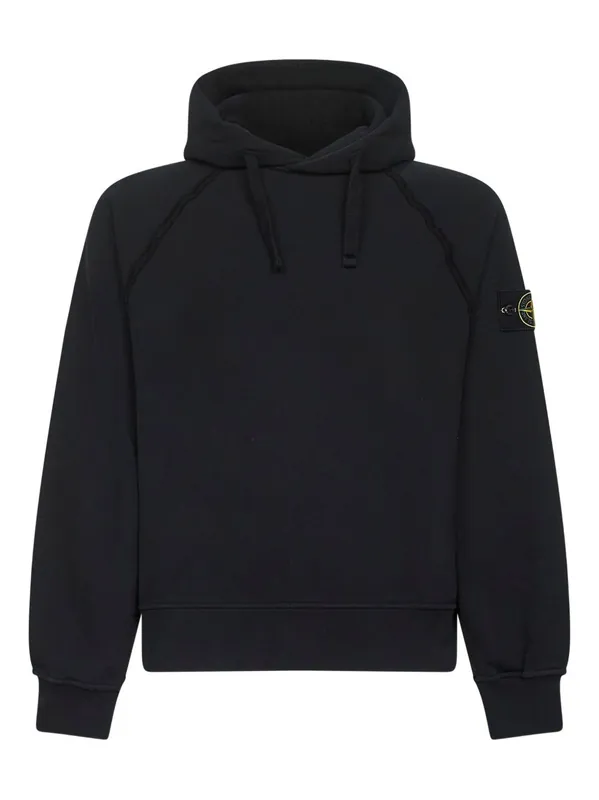 Logo Cotton Hoodie - Stone Island