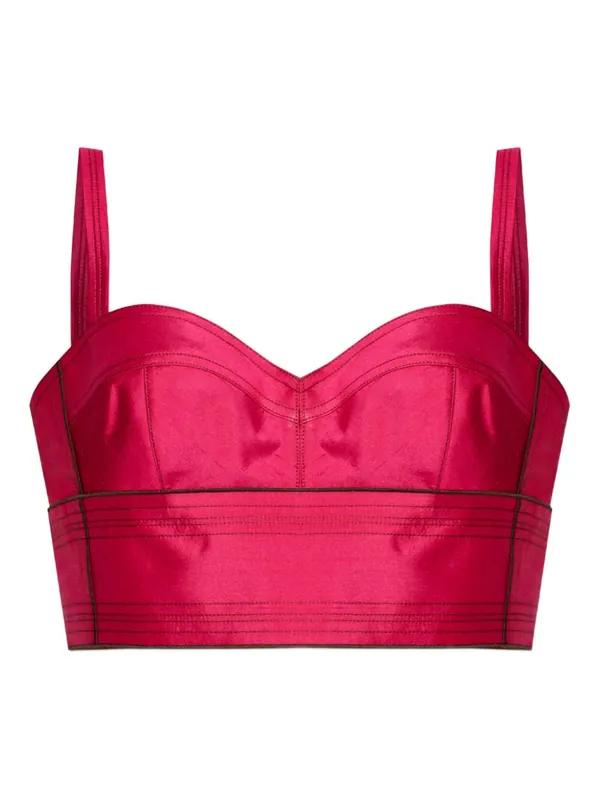 Silk Bra Top - Tory Burch