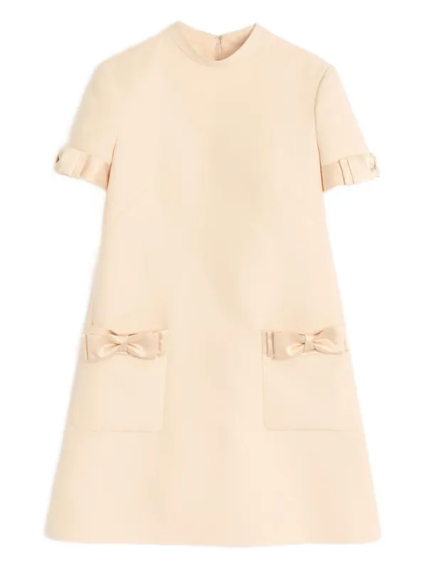 Wool And Silk Short Dress - Valentino Garavani
