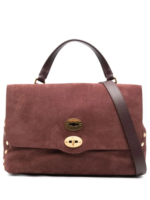 Postina Jones Medium Suede Leather Handbag - Zanellato