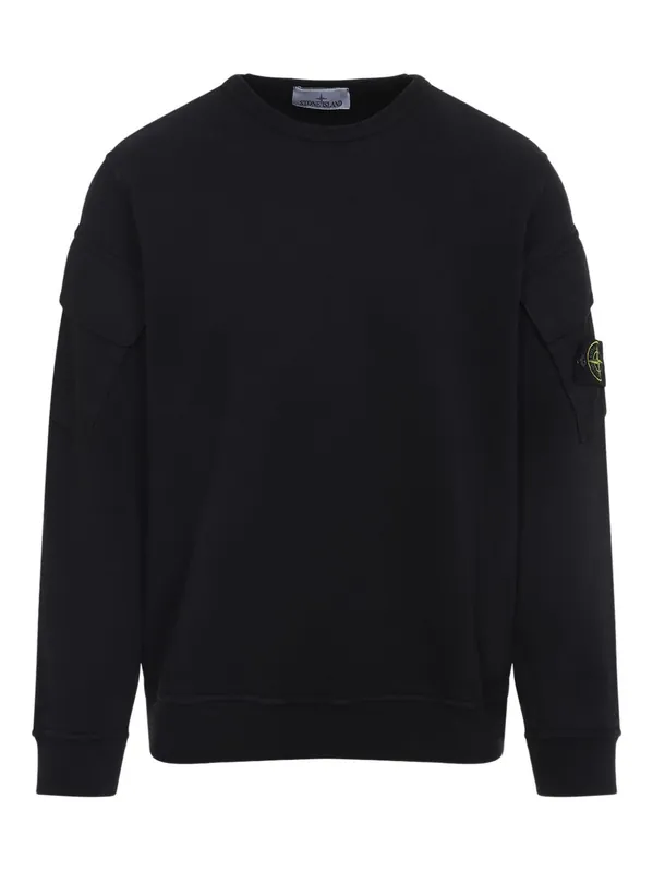 Logo Cotton Crewneck Sweatshirt - Stone Island