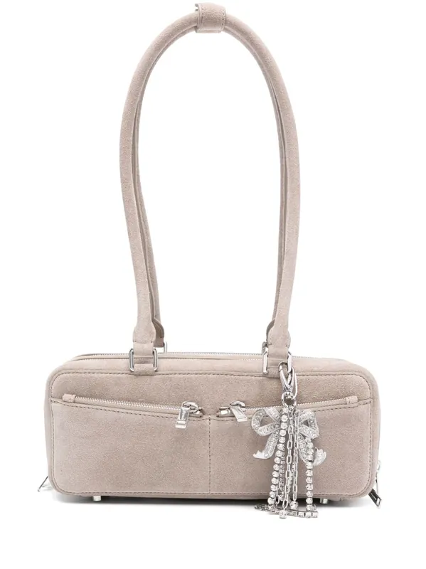 Suede Leather Shoulder Bag - Self-Portrait