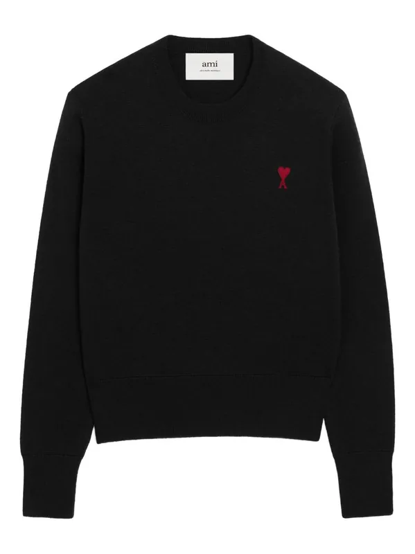 Ami De Coeur Wool Sweater - Ami Paris