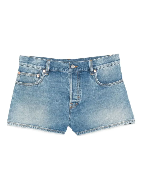 Denim Cotton Shorts - Gucci