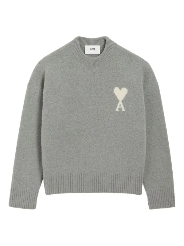 Ami De Coeur Wool Jumper - Ami Paris
